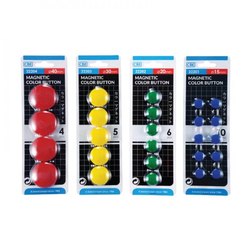 CBE Magnet Button 22204 40mm 4s Green