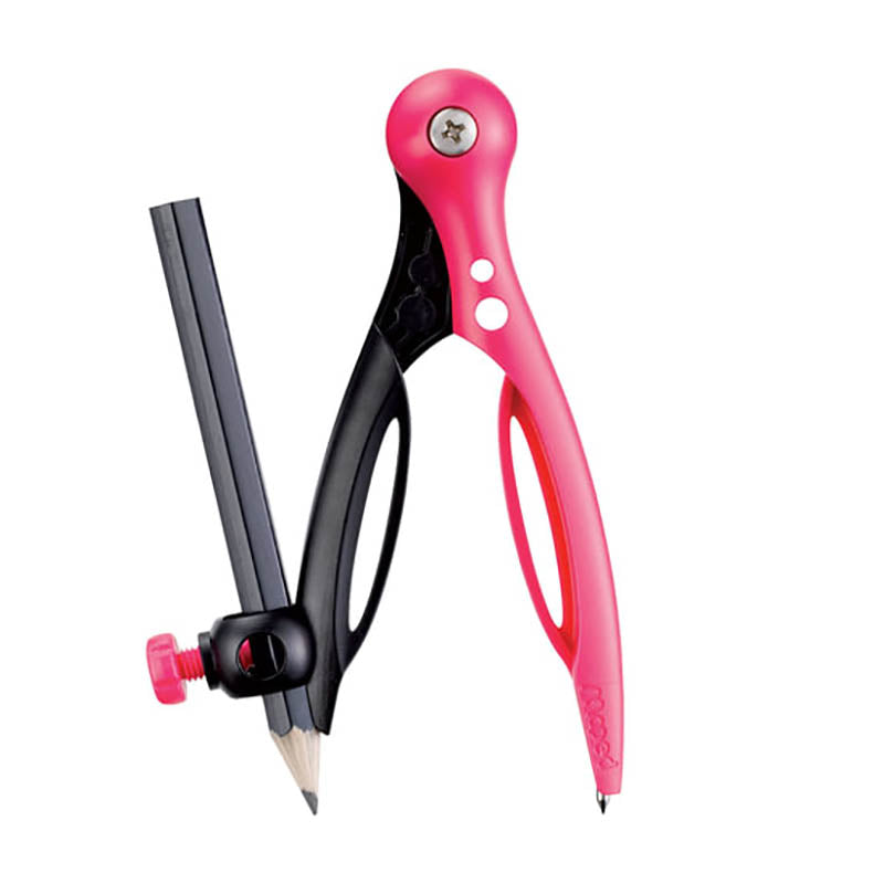 MAPED Compass w/Universal Holder+Pencil Pink
