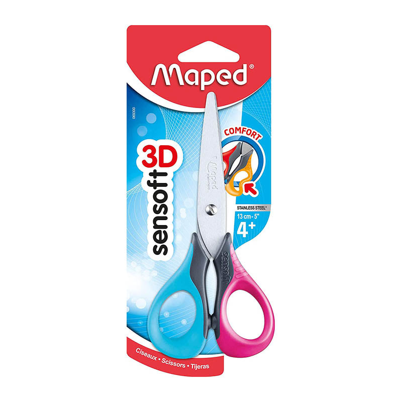 MAPED Sensoft 3D Scissors 13cm Purple/Pink