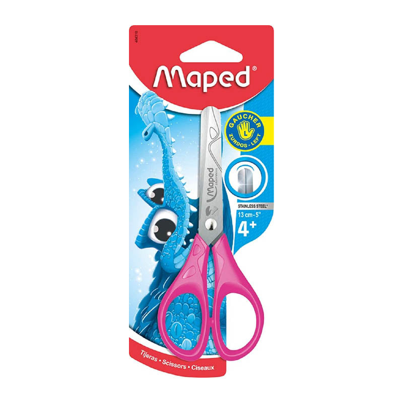 MAPED Essentials 464310 LH Scissors 13cm Pink