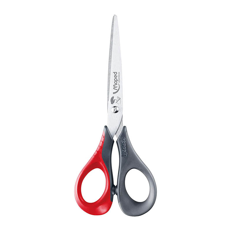 MAPED Sensoft LH 3D Scissors 16cm Red/Black