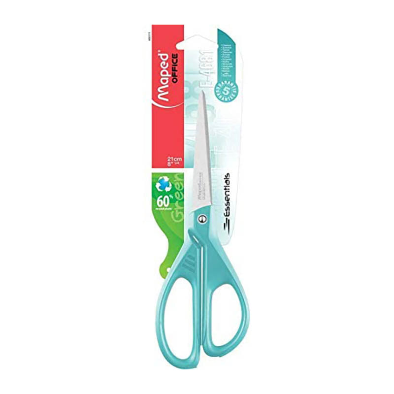 MAPED Essentials Assymetrical Scissors 21cm S.Blue