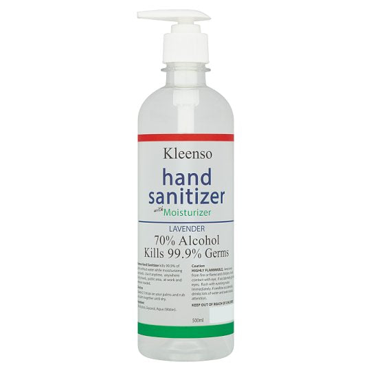 KLEENSO Hand Sanitizer wMoisturizer+Lavender 500ml Default Title