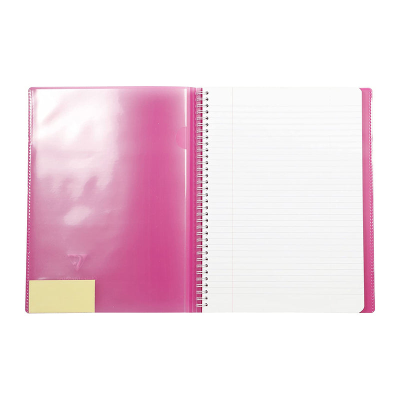 CLAIREFONTAINE Koverbook PP WB Wraparound Notebook A4 L+M Pink Default Title