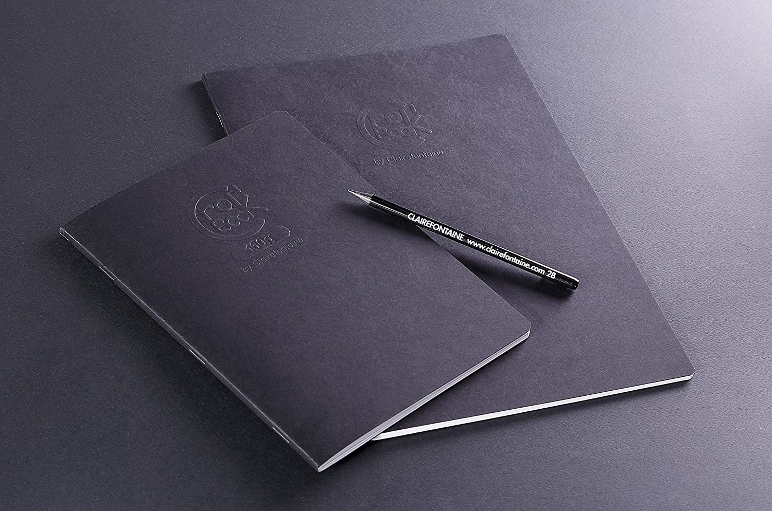 CLAIREFONTAINE Crok'Book Stapled A3 160gsm Black Default Title