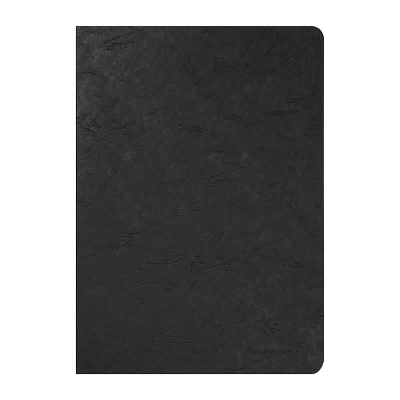 CLAIREFONTAINE Age Bag Stapled Notebook A4 48s Lined+Margin Black Default Title