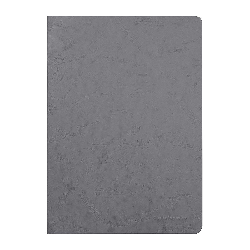 CLAIREFONTAINE Age Bag Stapled Notebook A4 48s Lined+Margin Gray Default Title
