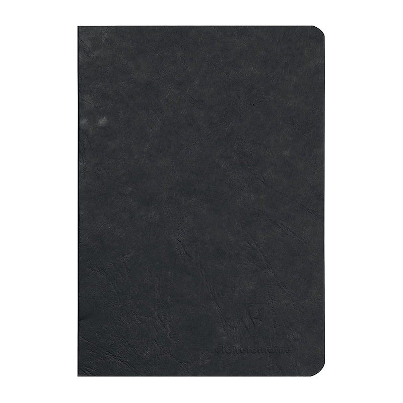 CLAIREFONTAINE Age Bag Stapled Notebook A5 48s Plain Black Default Title