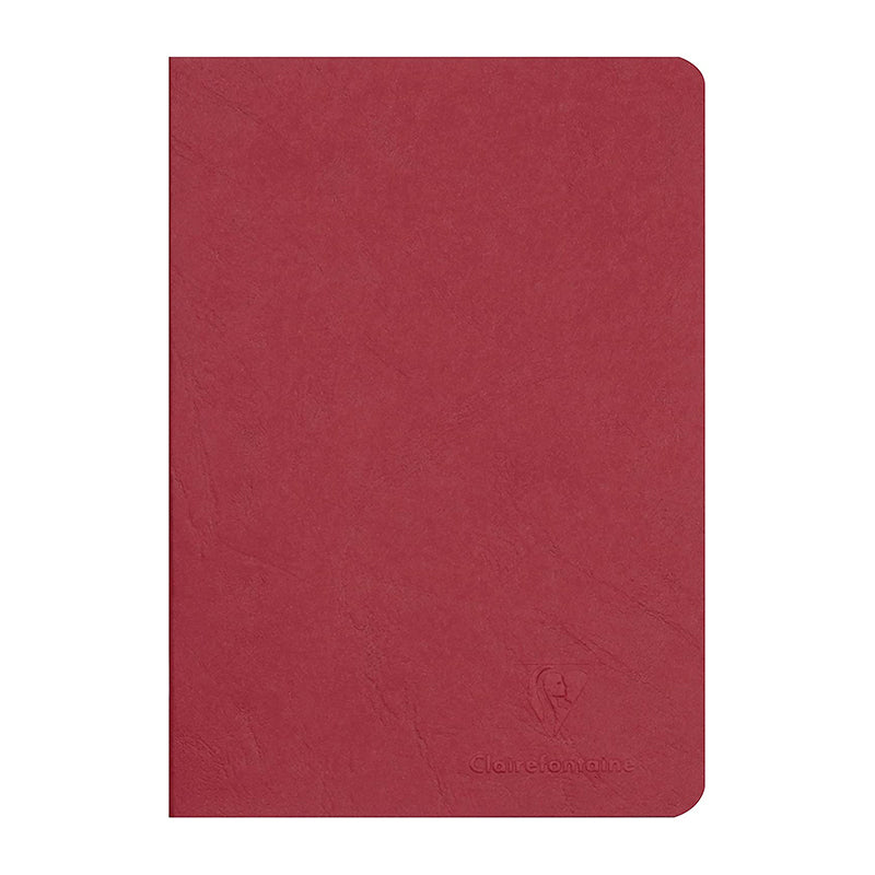 CLAIREFONTAINE Age Bag Stapled Notebook A5 48s Plain Red Default Title