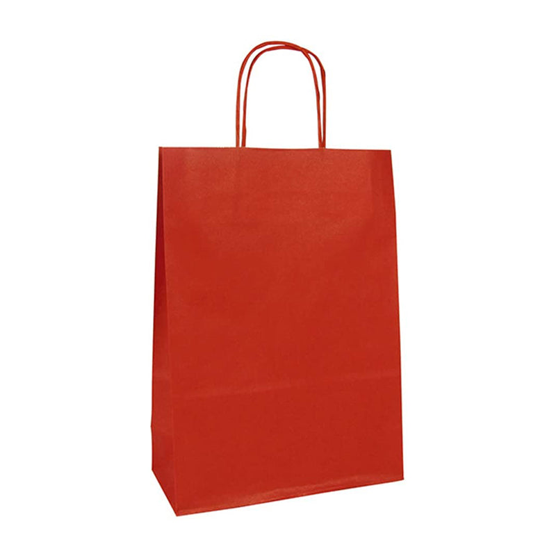CLAIREFONTAINE Kraft Bags White 18x7x24cm 25s Red Default Title
