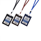 CBE Leather Card Holder 3326+Lanyard V 74x105mm Blue