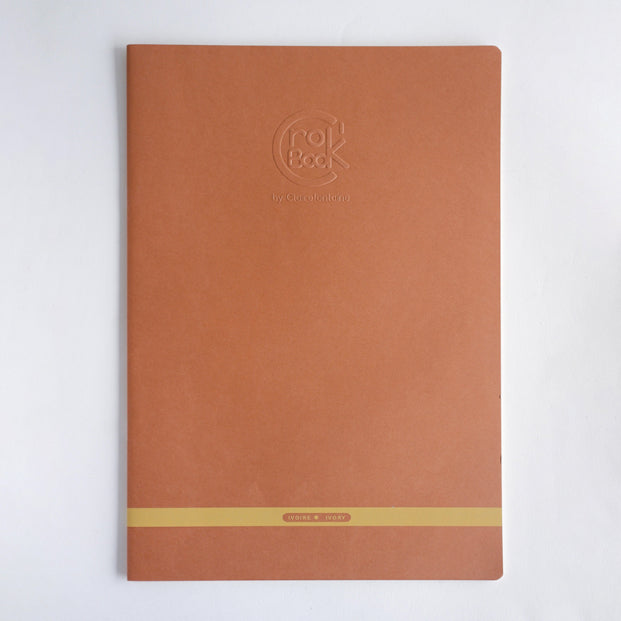 CLAIREFONTAINE Crok'Book Stapled A3 Portrait 90gsm Ivory-Light Brown Default Title