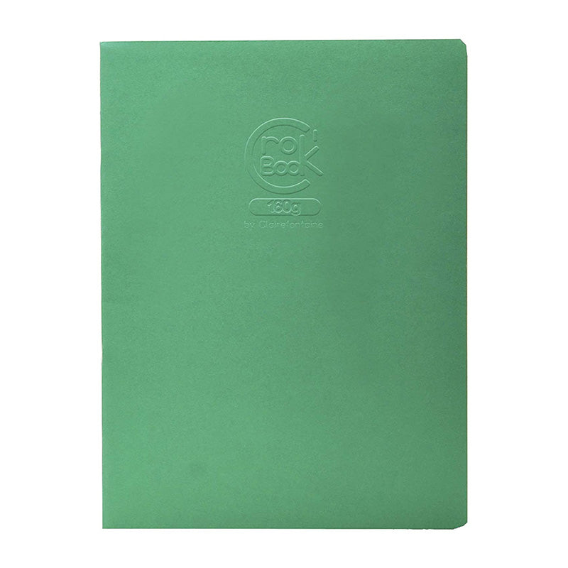 CLAIREFONTAINE Crok'Book Stapled 17x22cm 160gsm-Dark Green Default Title