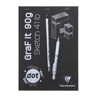 CLAIREFONTAINE Graf'It Pad 90g A4 Dot 80s Black Default Title