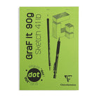 CLAIREFONTAINE GraF it Pad A5 90g 80s Dot Grid White Green Default Title