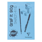 CLAIREFONTAINE GraF it Pad A5 90g 80s Dot Grid White Blue Default Title