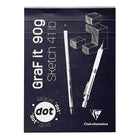 CLAIREFONTAINE GraF it Pad A5 90g 80s Dot Grid White Black Default Title