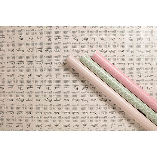 CLAIREFONTAINE Gift Wrap 80g 0.7x2m Save The Date-Flower Default Title