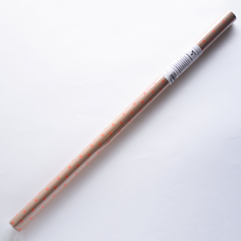 CLAIREFONTAINE Kraft Gift Wrap 70g 0.7x2m A. Geometric-Star Default Title