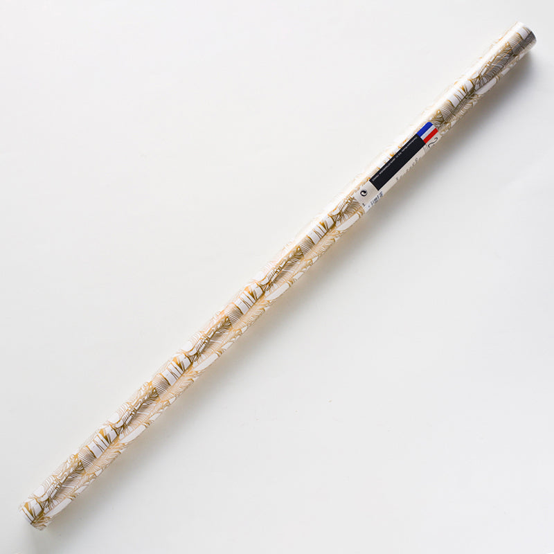 CLAIREFONTAINE Gift Wrap 80g 0.7x2m Maena-Gold/White Leaves Default Title