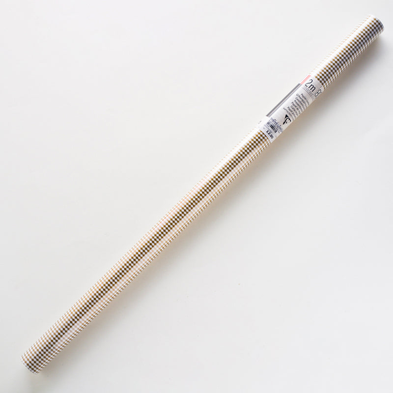 CLAIREFONTAINE Gift Wrap 80g 0.7x2M Floral Vintage-Gold Check Default Title