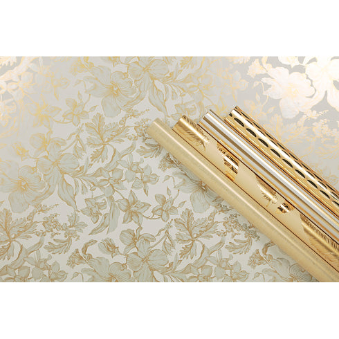 CLAIREFONTAINE Prem Gift Wrap 80g 0.7x2m Treasure-Feather Default Title