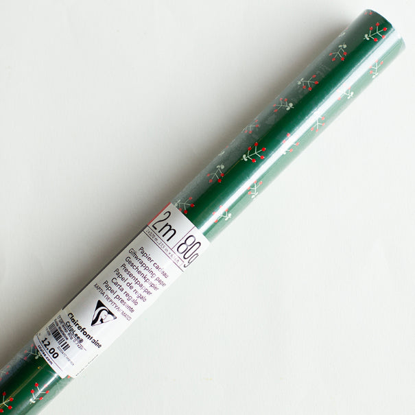 CLAIREFONTAINE Gift Wrap 80g 0.7x2M Blabla-Mistletoe Default Title