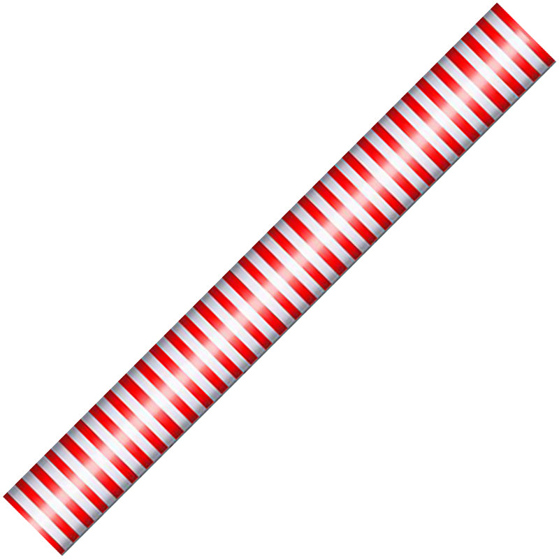 CLAIREFONTAINE Prem Gift Wrap 80g 0.7x2M Santa-Stripes Default Title