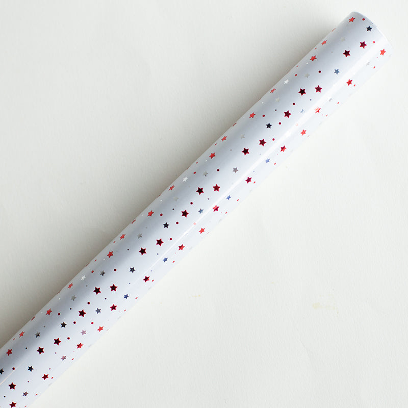 CLAIREFONTAINE Prem Gift Wrap 80g 0.7x2M Santa-Stars Default Title