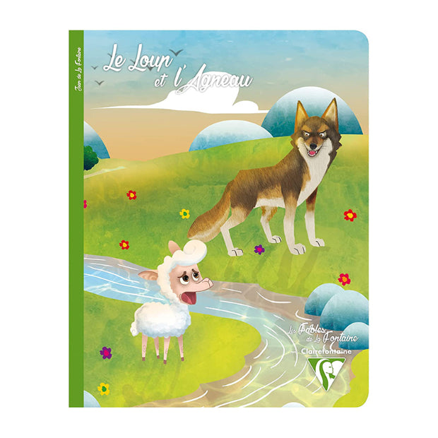 CLAIREFONTAINE La Fontaine's Fables 17x22cm 48s Seyes Clear Green Default Title