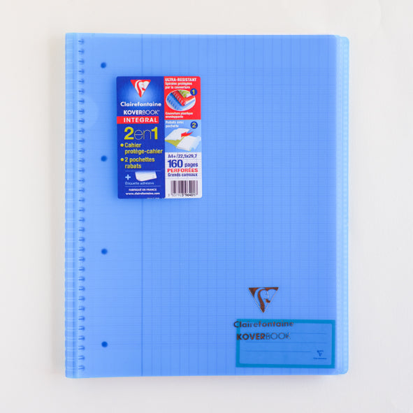 CLAIREFONTAINE Koverbook PP WB Notebook A4+ 225x297mm Seyes Clear Blue Default Title