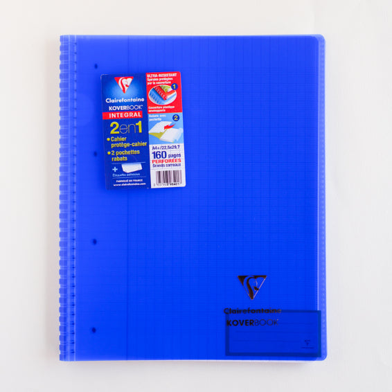 CLAIREFONTAINE Koverbook PP WB Notebook A4+ 225x297mm Seyes Blue Default Title