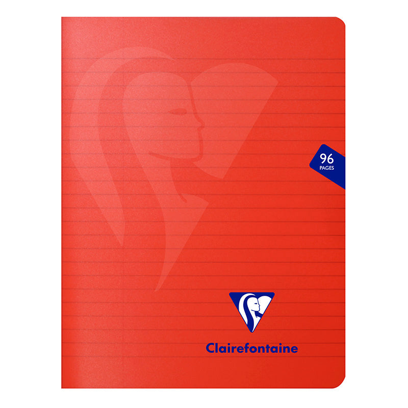 CLAIREFONTAINE Mimesys PP Notebook 17x22cm 96p Lined+M Red Default Title