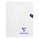 CLAIREFONTAINE Mimesys PP Notebook 17x22cm 96p 5x5 Sq White Default Title