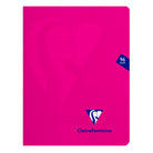 CLAIREFONTAINE Mimesys PP Notebook 17x22cm 96p 5x5 Sq Pink Default Title