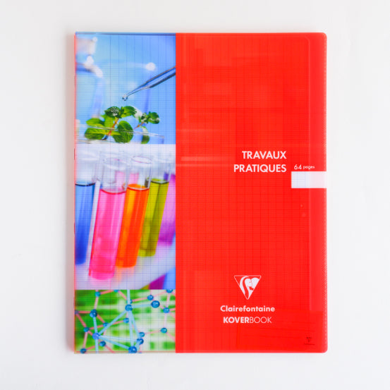 CLAIREFONTAINE Koverbook Trans. PP Lab 24x32cm 64p Red Default Title