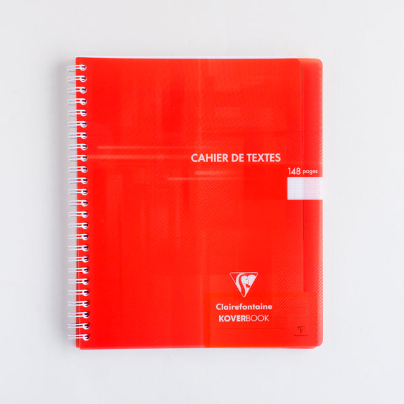 CLAIREFONTAINE Koverbook Wrap TP PP HW 17x22cm 148p Seyes Red Default Title