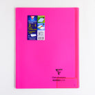 CLAIREFONTAINE Koverbook Trans. PP 24x32cm 48p 5x5 Sq Pink Default Title