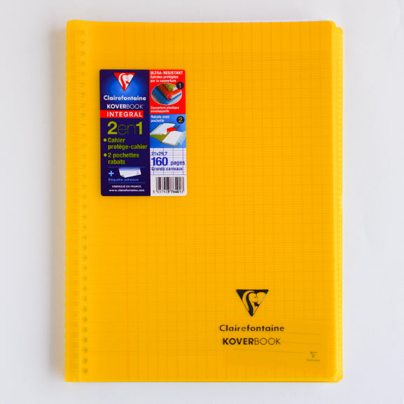 CLAIREFONTAINE Koverbook Wrap WB TP PP A4 160p Seyes Yellow Default Title