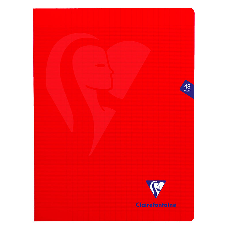 CLAIREFONTAINE Mimeys PP Notebook 24x32cm 48p Seyes Red Default Title