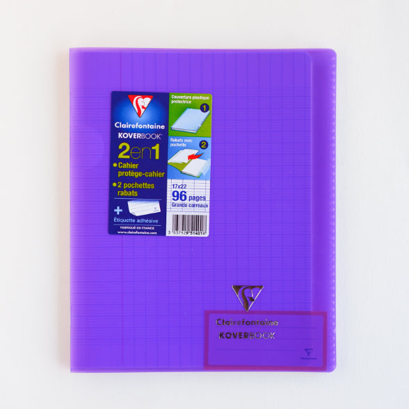 CLAIREFONTAINE Koverbook Trans. PP 17x22cm 96p Seyes Lilac Default Title