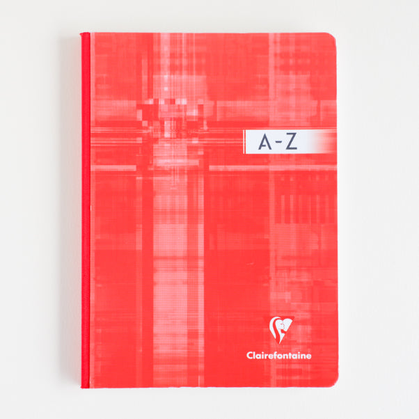 CLAIREFONTAINE Cbound Indexed Book 14.8x21cm 96s 5x5 Sq Red