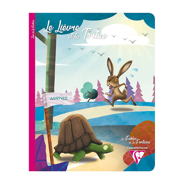 CLAIREFONTAINE La Fontaine's Fables 17x22cm 48s Seyes Pink Default Title