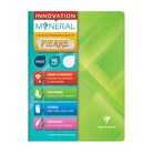 CLAIREFONTAINE Mineral Stapled Notebook 24x32cm 48s 5x5 Sq Grn Default Title