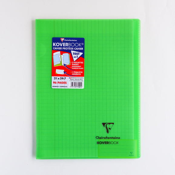 CLAIREFONTAINE Koverbook Trans. PP 21x29.7cm 96p Seyes Clear Green Default Title