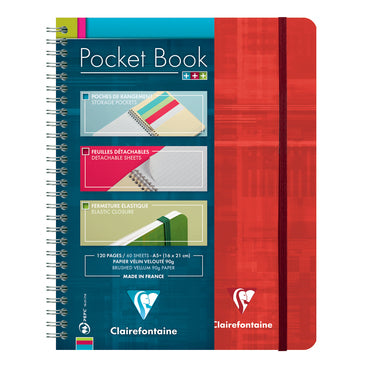 CLAIREFONTAINE Pocket Book 16x21cm 60s Lined Red Default Title