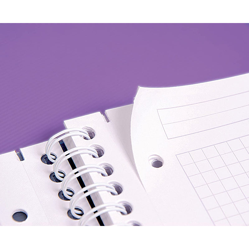 CLAIREFONTAINE Bind'o Block Wbound 16x21cm 90s 5x5 Sq Lilac Default Title