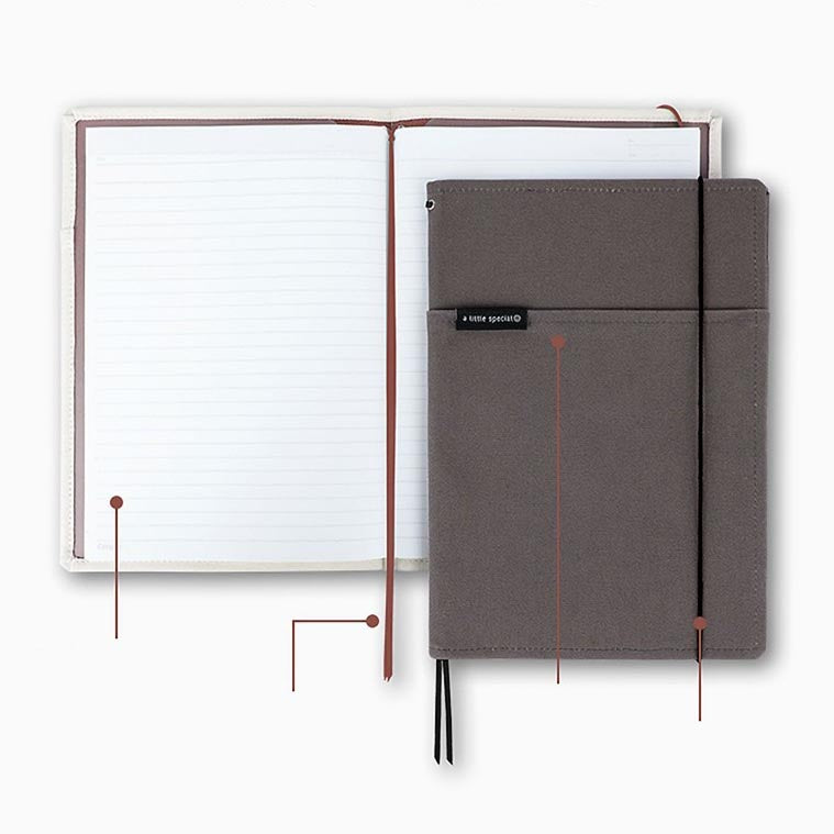 KOKUYO a little special B5 Cover Notebook Dark Bro Default Title