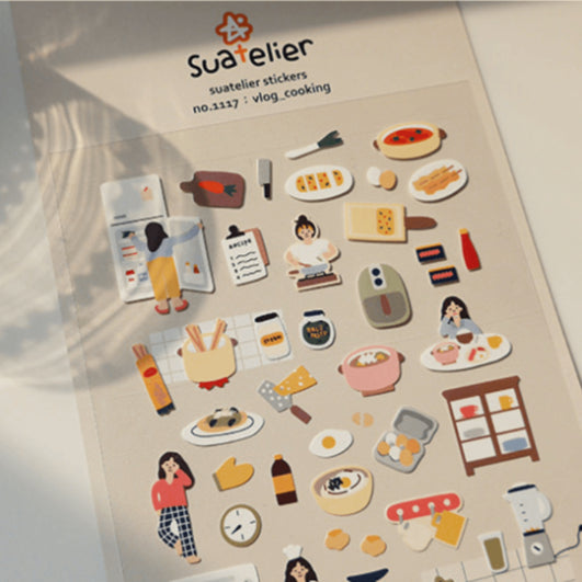 SUATELIER Stickers No. 1117: Vlog Cooking