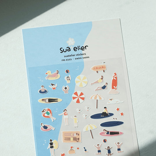 SUATELIER Stickers No. 1111: Swim Swim